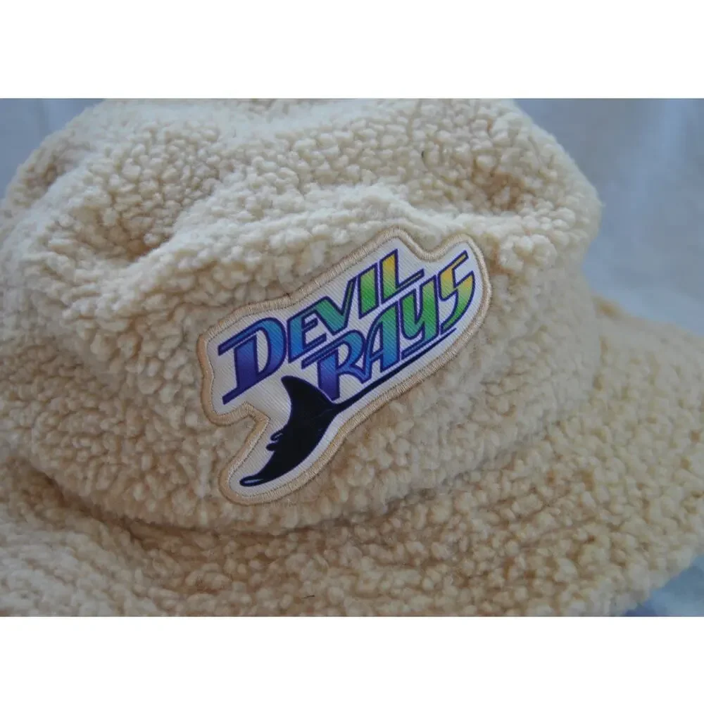 Tampa Bay Devil Rays Tan Sherpa/Fuzzy Bucket Hat